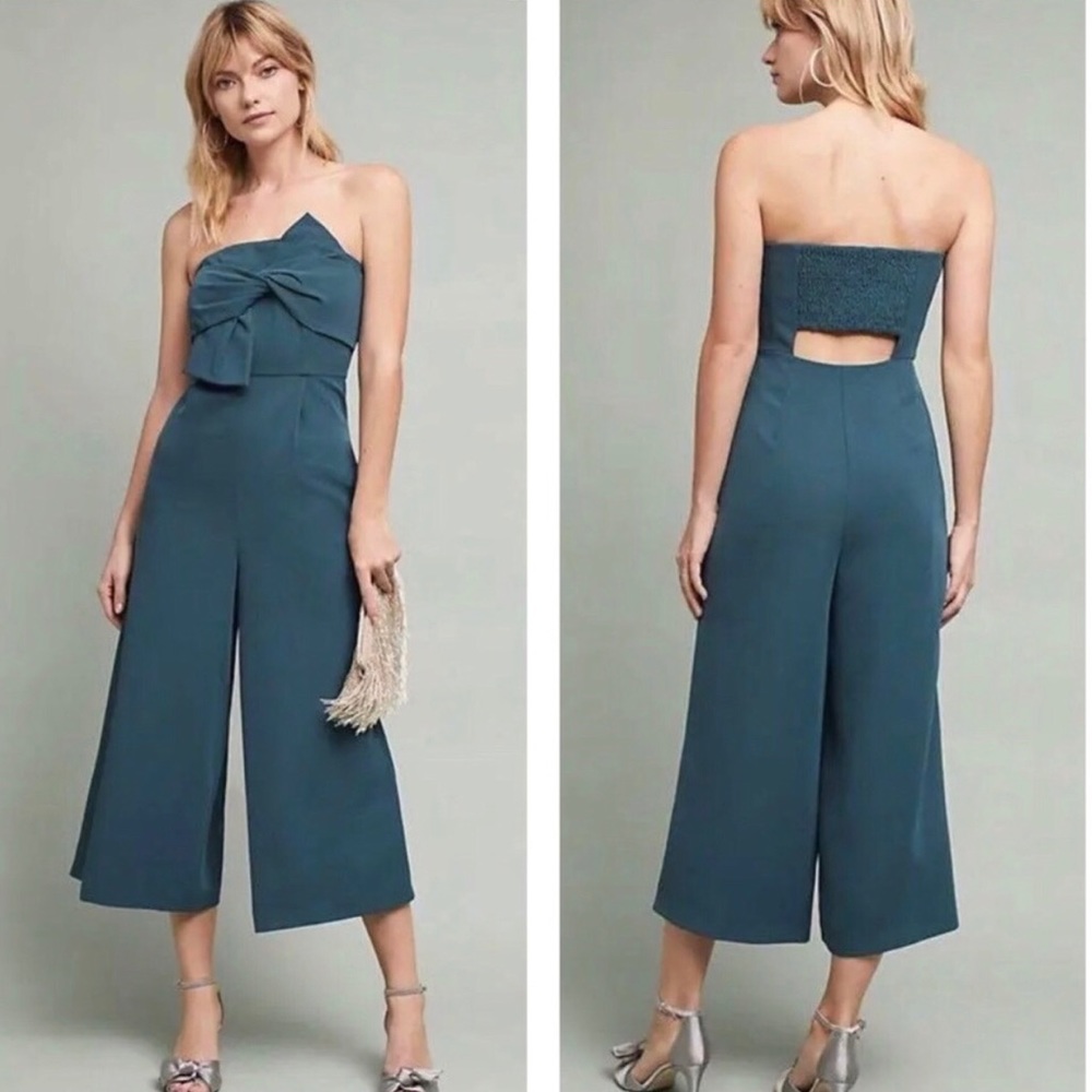 Anthropologie Strapless Jumpsuit